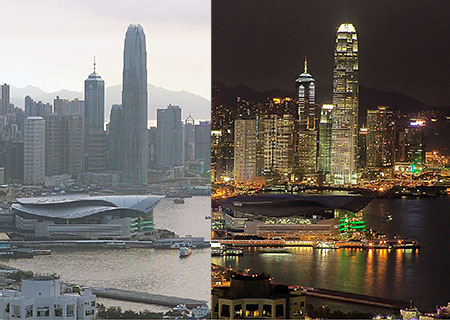 Hong Kong Day and Night Photos